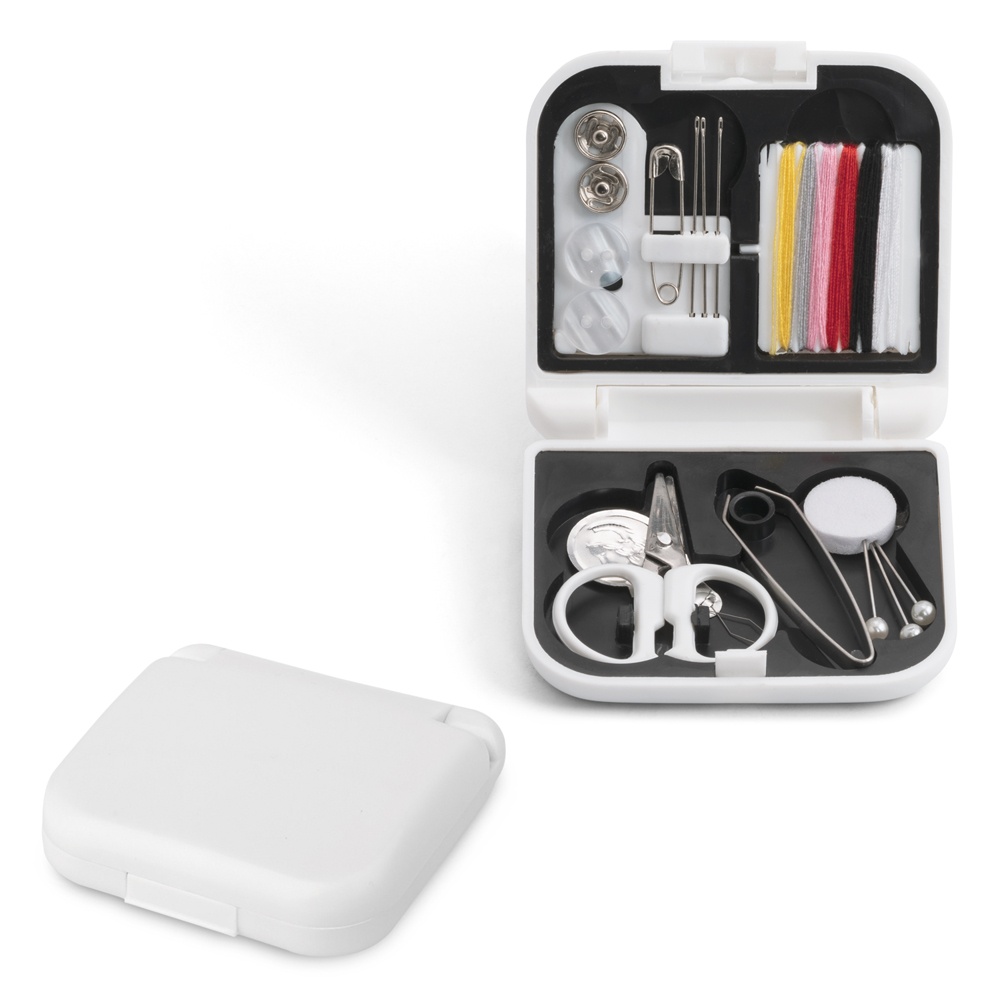 Logotrade promotional giveaways photo of: BILBO travel sewing kit, white