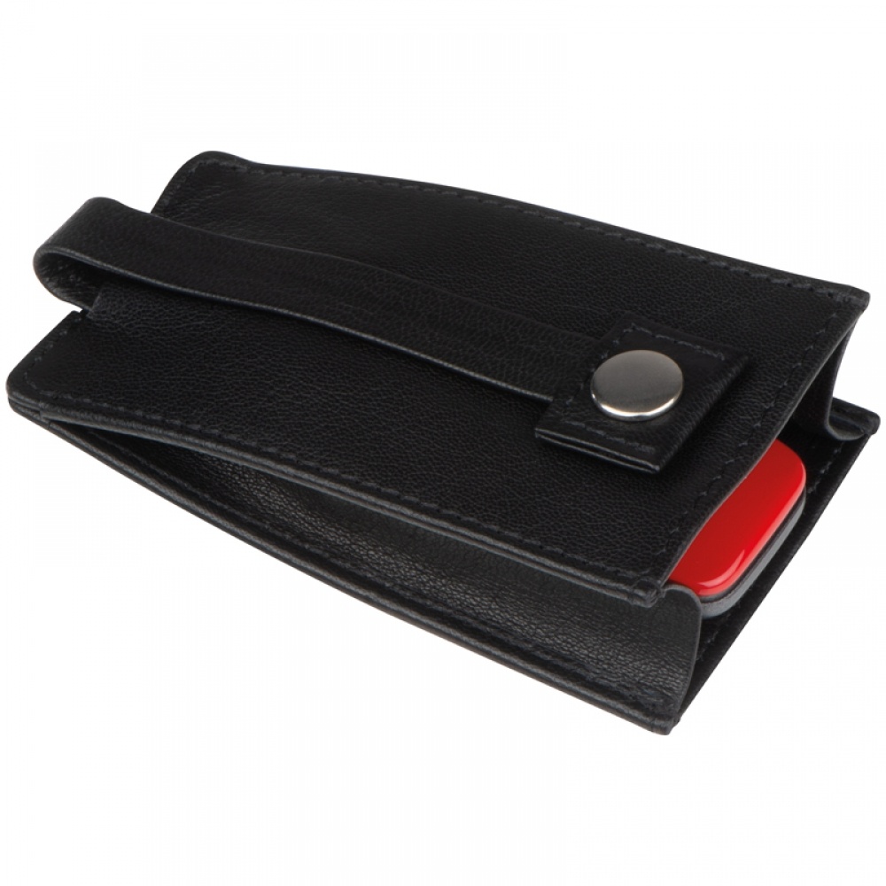 Logo trade promotional giveaways picture of: RFID Key case, Black/White