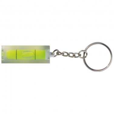 Logotrade corporate gift picture of: Spirit level keyring, Yellow