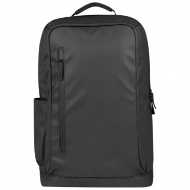 Logo trade promotional merchandise photo of: High-quality, water-resistant backpack, black