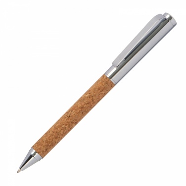 Logo trade business gifts image of: Cork writing set, Brown