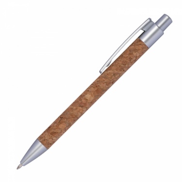 Logo trade promotional merchandise picture of: Cork ballpen, Brown