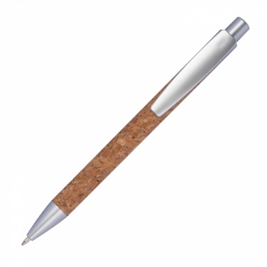 Logo trade promotional item photo of: Cork ballpen, Brown