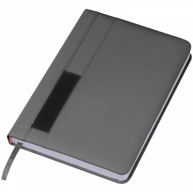 Logotrade advertising products photo of: Notebook with pocket A5, Grey