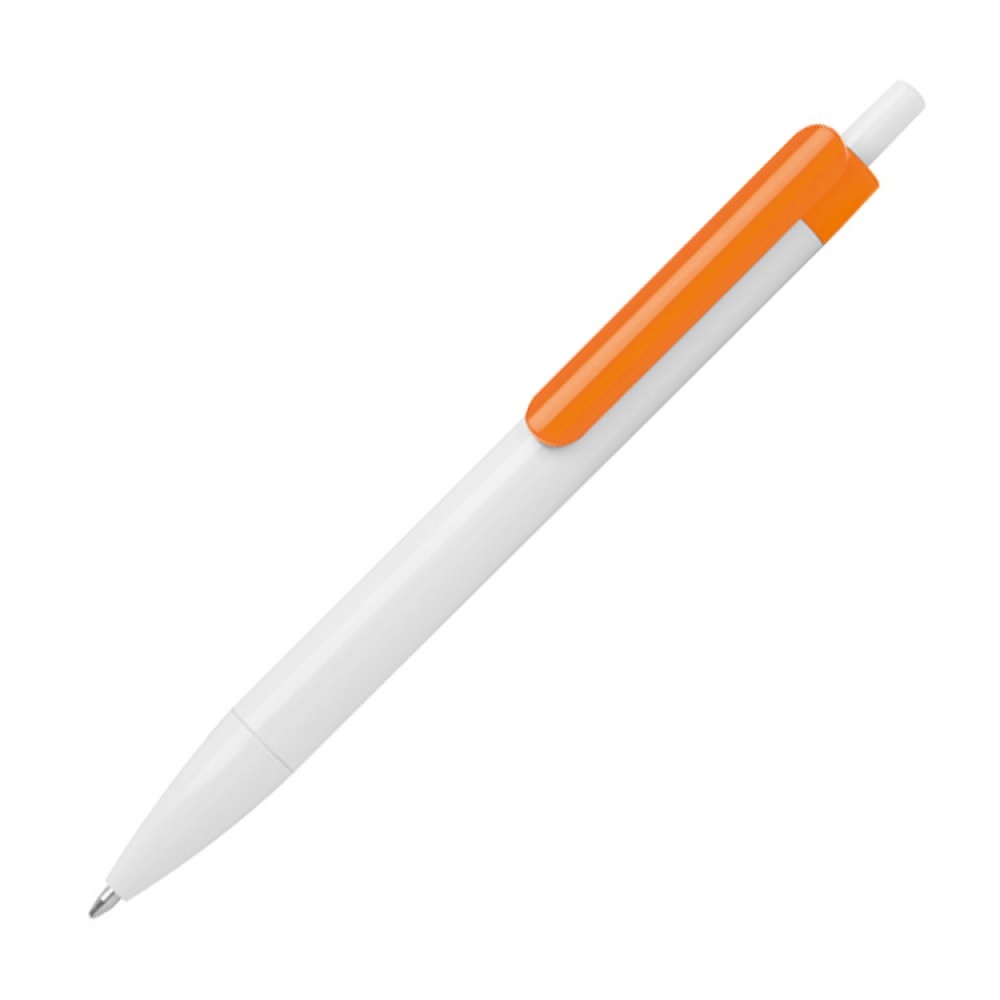 Logotrade business gifts photo of: Ballpen with colored clip, Orange