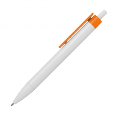 Logotrade promotional item picture of: Ballpen with colored clip, Orange