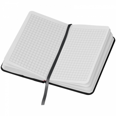 Logo trade promotional gifts image of: Notebook with pocket A6, Black