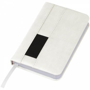 Logotrade promotional gift picture of: Notebook with pocket A6, White