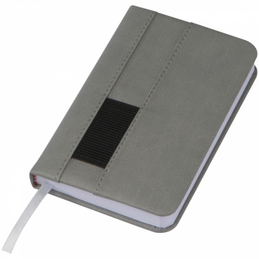 Logotrade advertising product image of: Notebook with pocket A6, Grey