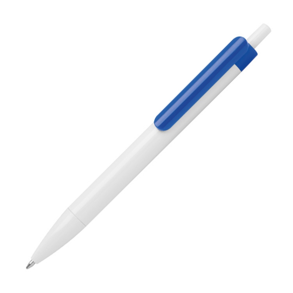 Logotrade promotional items photo of: Ballpen with colored clip, Blue