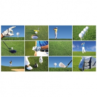 Logotrade promotional merchandise picture of: Golf balls, White