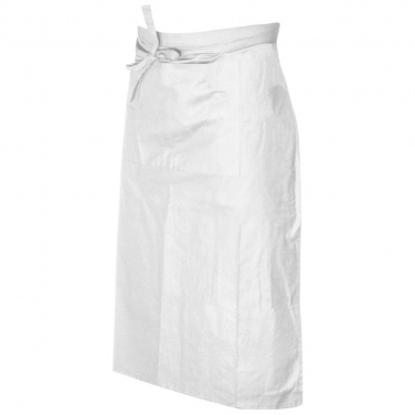 Logo trade advertising products image of: Apron - large 180 g Eco tex, White