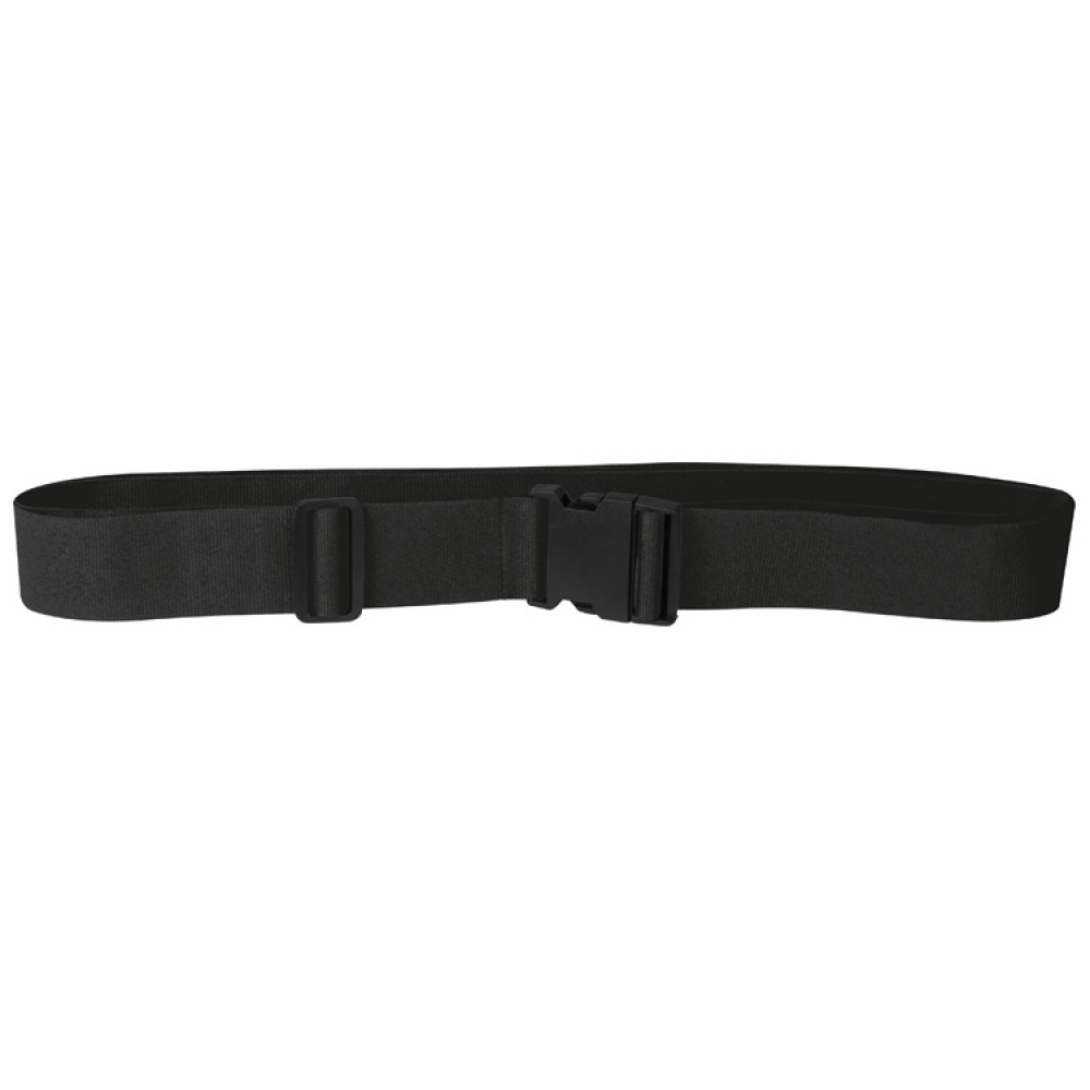 Logo trade promotional merchandise image of: Adjustable luggage strap, Black/White