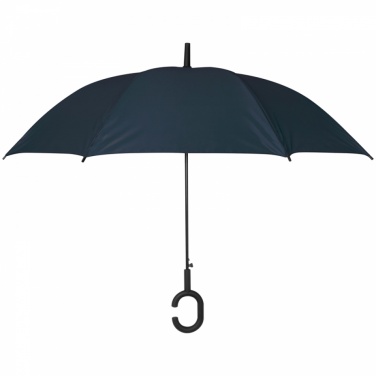 Logo trade promotional items image of: Hands-free umbrella, Blue