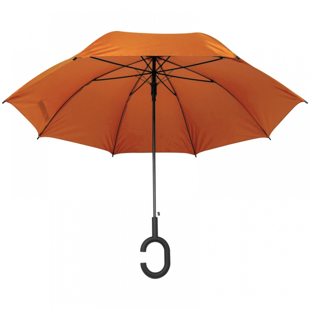 Logo trade business gift photo of: Hands-free umbrella, Orange