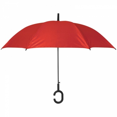 Logo trade promotional item photo of: Hands-free umbrella, Red