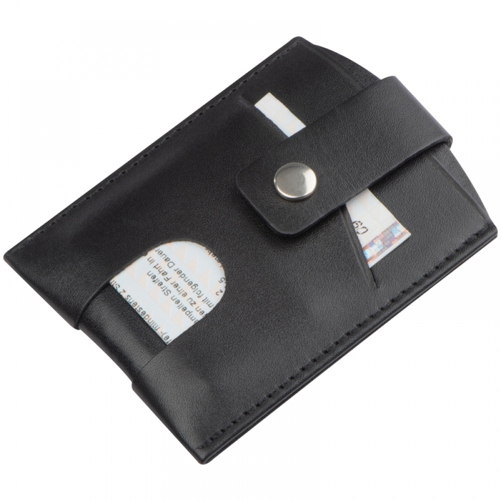 Logo trade promotional merchandise picture of: RFID Card case, Black color