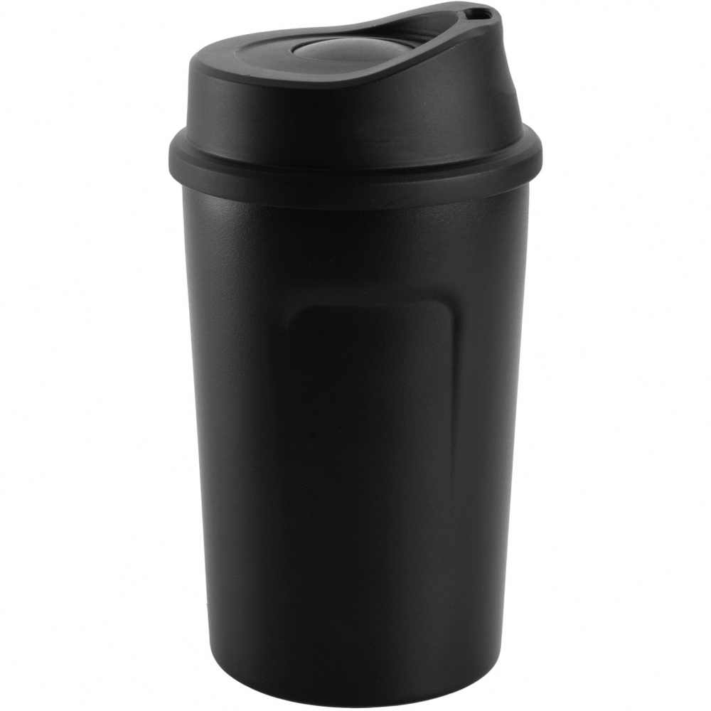 Logotrade promotional merchandise image of: Thermo mug LIARD, Black/White