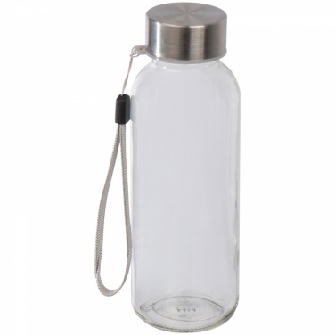 Logo trade promotional items image of: Drinking bottle with neoprene sleeve, Black/White