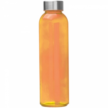 Logotrade promotional items photo of: Transparent drinking bottle with grey lid, orange