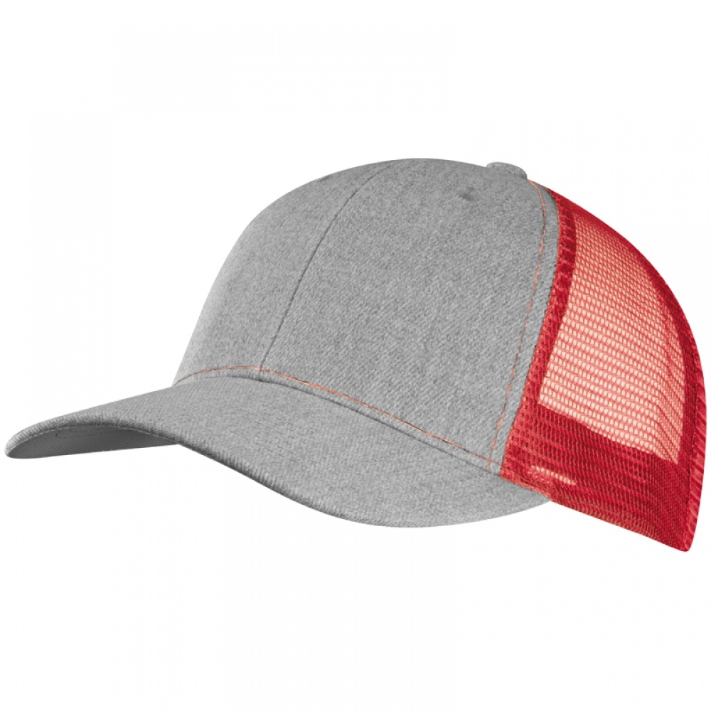 Logo trade corporate gift photo of: Baseball Cap with net, Red