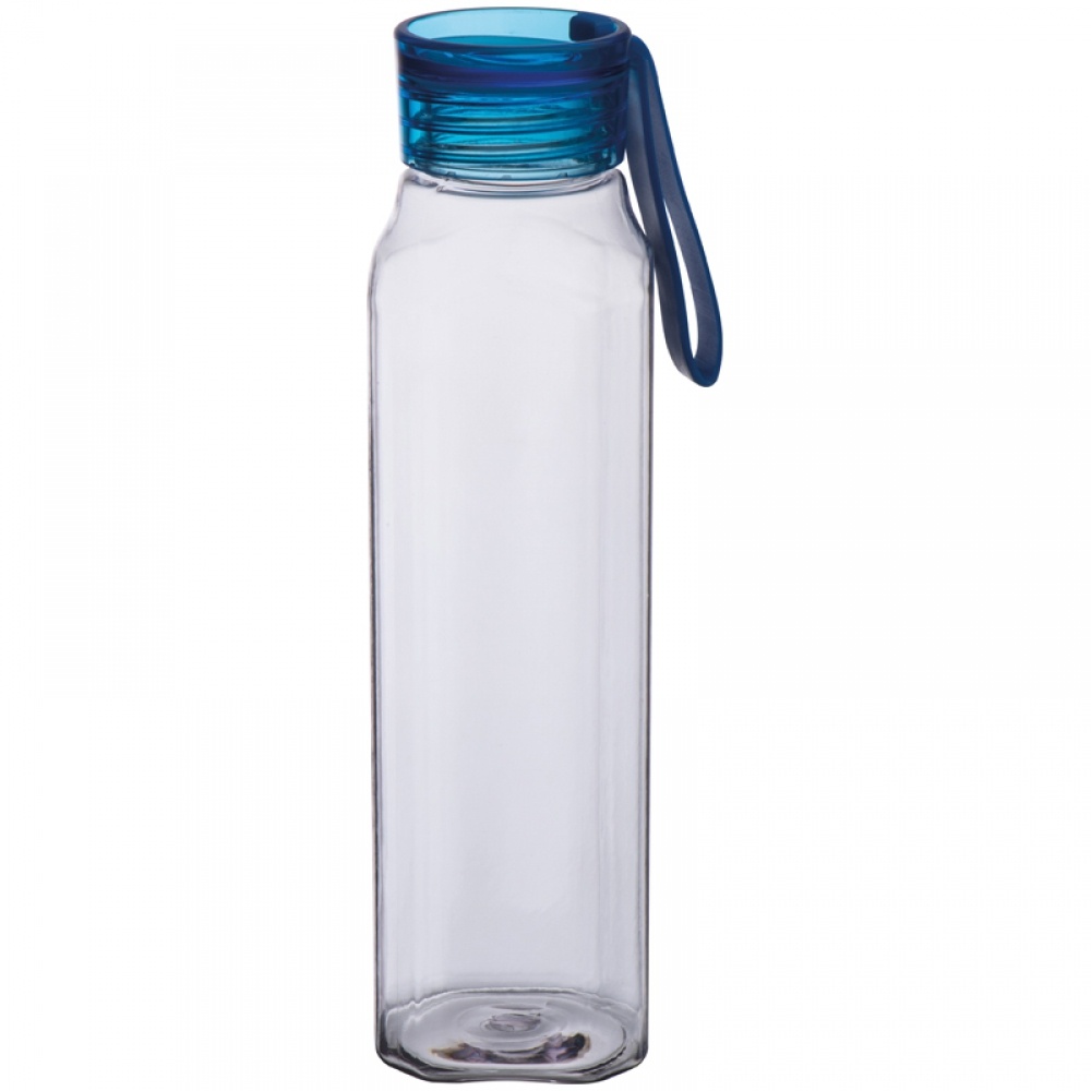 Logo trade promotional giveaway photo of: TRITAN bottle with handle 650 ml, Blue