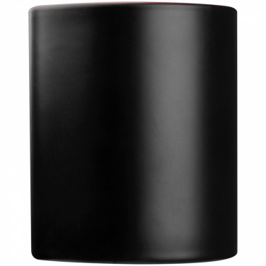 Logo trade advertising products image of: Black mug with colored inside, Red