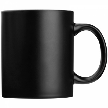 Logo trade corporate gifts picture of: Black mug with colored inside, White