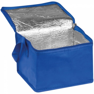 Logo trade advertising product photo of: Non-woven cooling bag - 6 cans, Blue