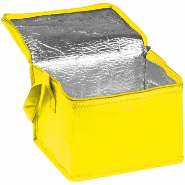 Logo trade promotional items picture of: Non-woven cooling bag - 6 cans, Yellow