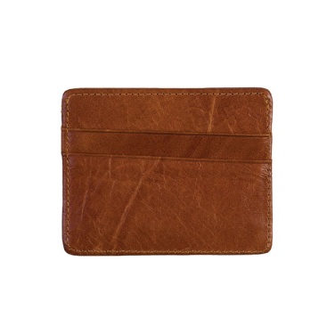Logotrade business gift image of: Leather card holder, brown