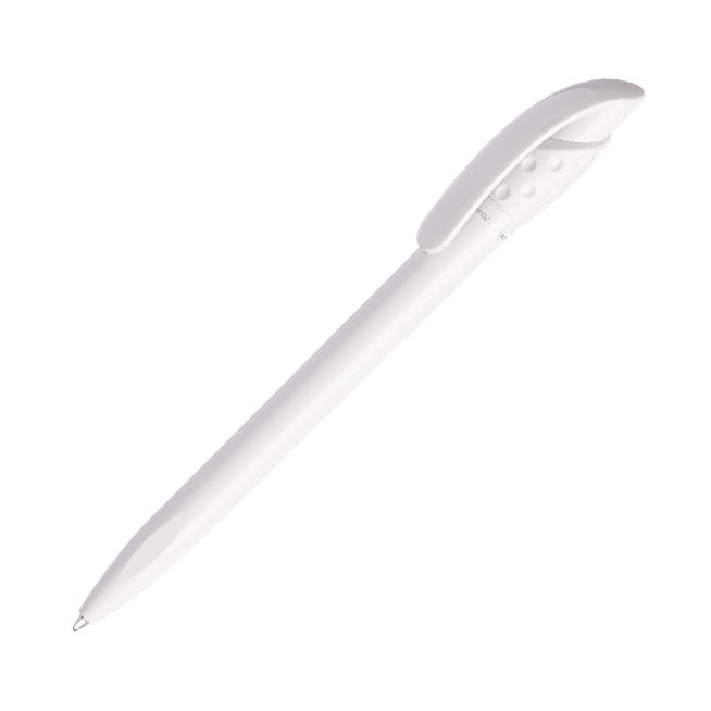 Logo trade corporate gift photo of: Golff Safe Touch antibacterial ballpoint pen, white