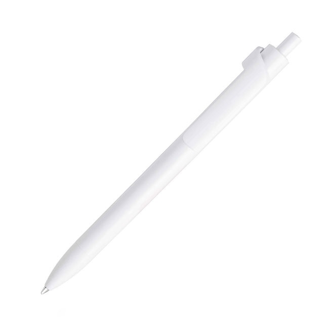 Logo trade advertising product photo of: Forte Safe Touch antibacterial ballpoint pen, white