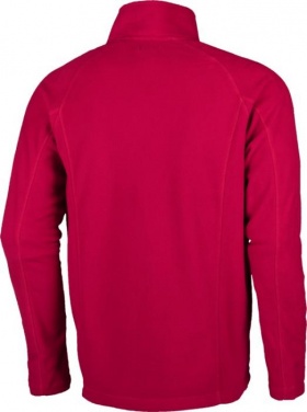 Logo trade promotional merchandise image of: Fleece jacket Rixford Polyfleece Full Zip, red