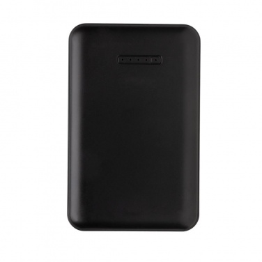 Logotrade promotional giveaways photo of: 5.000 mAh wireless charging pocket powerbank, black