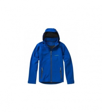 Logo trade promotional gifts image of: #44 Langley softshell jacket, blue