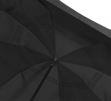 Logo trade promotional giveaway photo of: Lima reversible 23" umbrella, black