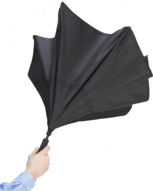 Logotrade corporate gifts photo of: Lima reversible 23" umbrella, black