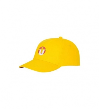 Logo trade corporate gifts picture of: Feniks 5 panel cap, yellow