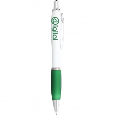 Logotrade promotional giveaway image of: Ballpoint pen Nash, green