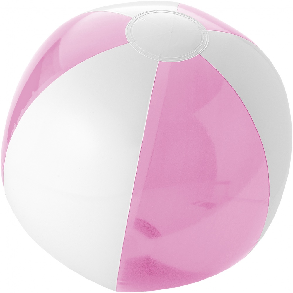 Logo trade advertising product photo of: Bondi solid/transparent beach ball, pink