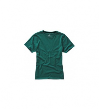 Logotrade promotional item image of: Nanaimo short sleeve ladies T-shirt, dark green