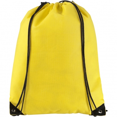 Logo trade promotional giveaway photo of: Evergreen non woven premium rucksack eco, light yellow