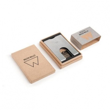Logo trade promotional giveaways picture of: Card holder Walter wallet aluminum, silver