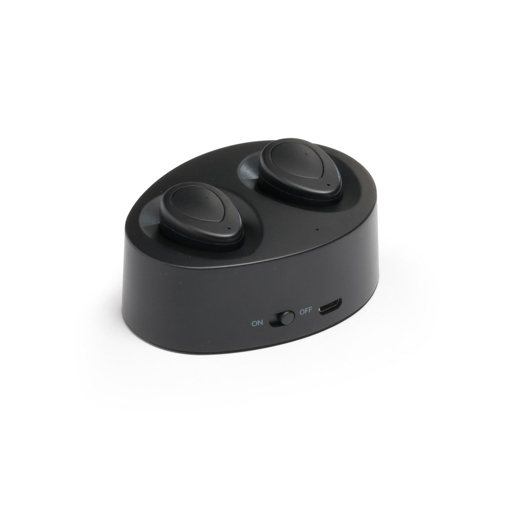 Logotrade business gift image of: Wireless earphones CHARGAFF, black