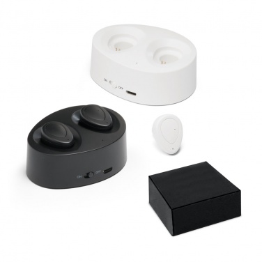 Logotrade promotional item image of: Wireless earphones CHARGAFF, white