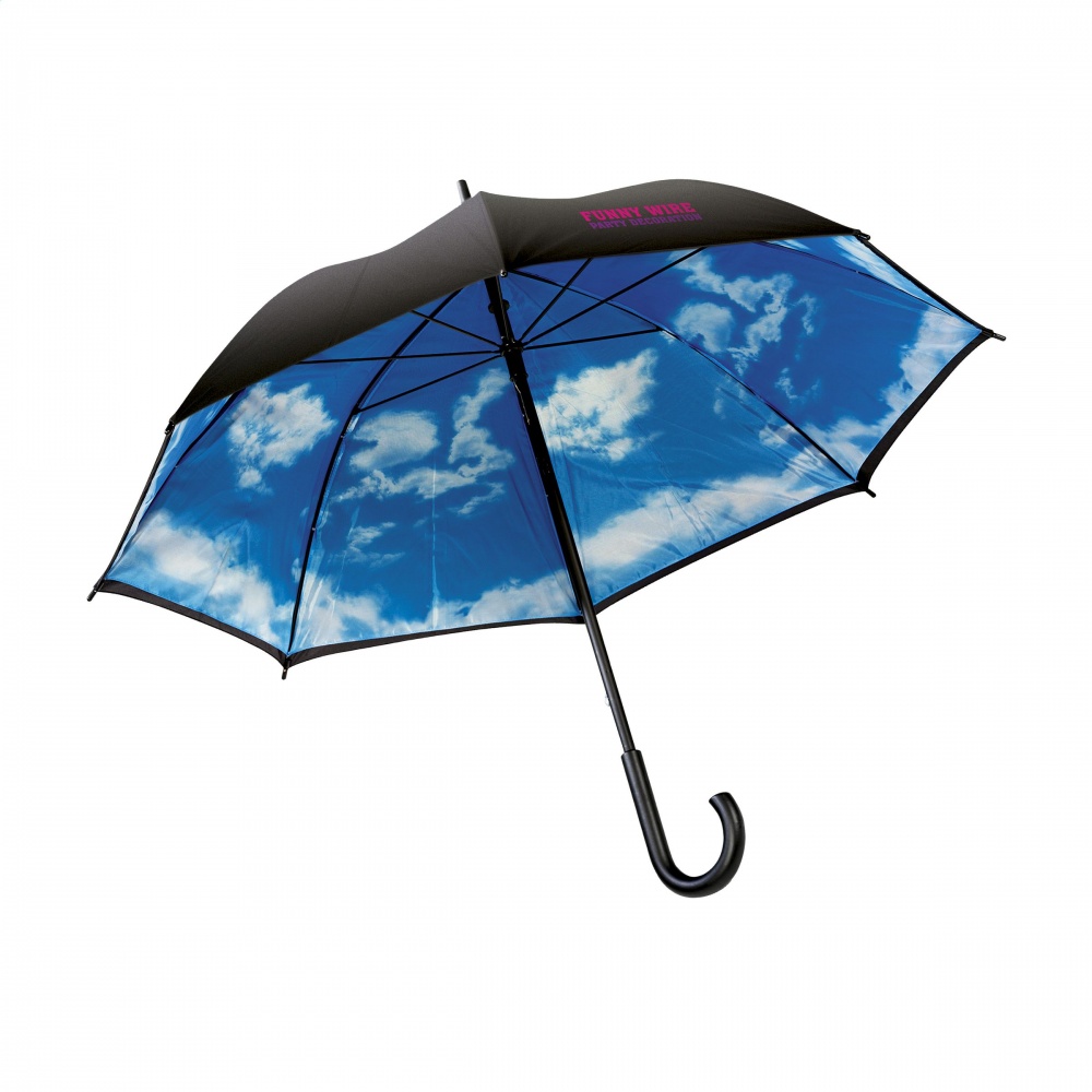 Logo trade promotional gifts picture of: Umbrella  Image Cloudy Day, black