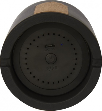 Logotrade advertising product image of: Roca limestone / cork Bluetooth® speaker, black