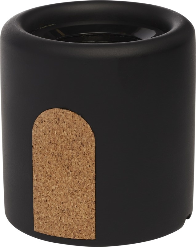 Logotrade promotional item image of: Roca limestone / cork Bluetooth® speaker, black