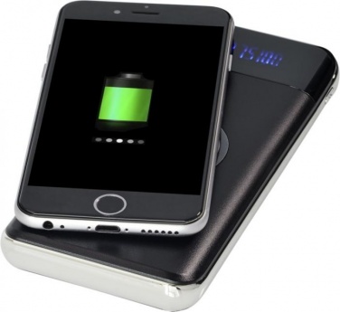 Logotrade promotional gift picture of: Constant 10000MAH Wireless Power Bank with LED, black